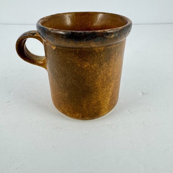 Set of 3 McCoy Pottery Butterfly Mugs Vintage Hand Painted Brown Yellow Cups - Picture 4 of 11